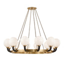 Aged Brass Werner Chandelier 61" by Hudson Valley