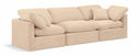 Indulge 105" Velvet Upholstered 3pc. Modular Sofa - Beige
