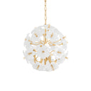 Gold Leaf Hygea Chandelier 20" by Corbett Lighting