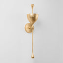 Vintage Gold Leaf Antalya Wall Sconce 5" by Corbett Lighting, view 2