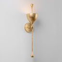 Vintage Gold Leaf Antalya Wall Sconce 5" by Corbett Lighting, view 5