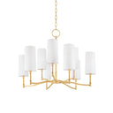 Aged Brass Dillon Chandelier 30" by Hudson Valley
