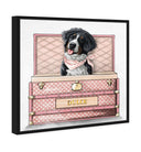 Pink Luxury Trunk - Custom Pet Portrait