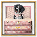 Pink Luxury Trunk - Custom Pet Portrait