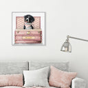 Pink Luxury Trunk - Custom Pet Portrait