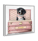 Pink Luxury Trunk - Custom Pet Portrait