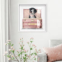 Pink Luxury Trunk - Custom Pet Portrait