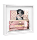 Pink Luxury Trunk - Custom Pet Portrait