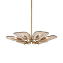 Patina Gold Leaf Stephentown Chandelier 33.5" by Hudson Valley