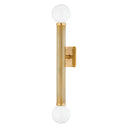 Vintage Brass Pienza Wall Sconce 5.5" x 20" by Corbett Lighting, view 7