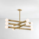 Vintage Brass Pienza Chandelier 40" by Corbett Lighting, view 3