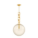 Vintage Brass Nessa Chandelier 38" by Corbett Lighting, view 3