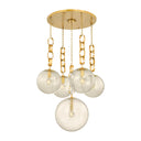 Vintage Brass Nessa Chandelier 38" by Corbett Lighting