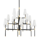 Aged Brass and Old Bronze Bowery Chandelier 48" by Hudson Valley