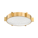 Vintage Brass Ansonia Flush Mount 14" by Corbett Lighting, view 2