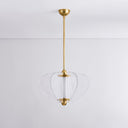 Vintage Brass Freya Pendant 20.25" by Corbett Lighting, view 5