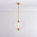 Vintage Brass Freya Pendant 20.25" by Corbett Lighting, view 3