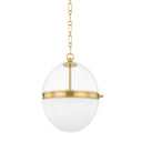 Aged Brass Donnell Pendant 17.5" by Hudson Valley