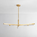 Vintage Brass Annecy Chandelier 50.5" by Corbett Lighting, view 3