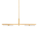 Vintage Brass Annecy Chandelier 50.5" by Corbett Lighting, view 4