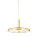 Aged Brass Reynolds Pendant 19.75" by Hudson Valley