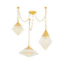 Vintage Polished Brass Angelique Chandelier 58.5" by Corbett Lighting, view 4