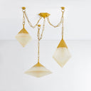 Vintage Polished Brass Angelique Chandelier 58" by Corbett Lighting, view 2