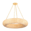 Vintage Gold Leaf Lure Chandelier 36" by Corbett Lighting, view 3