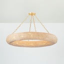 Vintage Gold Leaf Lure Chandelier 50" by Corbett Lighting, view 4