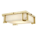 Aged Brass Delmar Flush Mount 13" by Hudson Valley