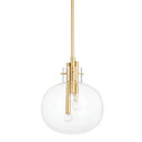 Aged Brass Hempstead Pendant 13.75" by Hudson Valley