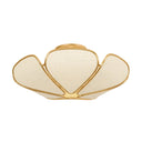 Vintage Gold Leaf Bayville Semi Flush 20" by Hudson Valley