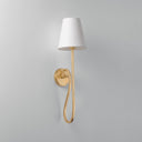 Vintage Gold Leaf Elmhurst Wall Sconce 7.5" by Hudson Valley, view 2