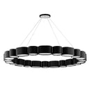Soft White Opal Chandelier 50" by Corbett Lighting, view 3