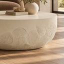 Elgon - Modern Grey Concrete Round Coffee Table, view 7
