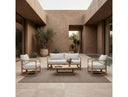 Malta - Outdoor Light Grey + Teak Sofa Set