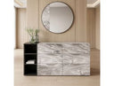 Maranello - Modern Grey Wash & Faux Marble Dresser