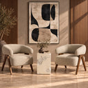Toubkal - Modern Cream Concrete End Table, view 8