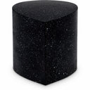 Petal Terrazzo Pattern Iron Coffee Table - Black