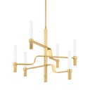 Aged Brass Allentown Chandelier 36" by Hudson Valley