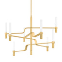 Aged Brass Allentown Chandelier 48" by Hudson Valley