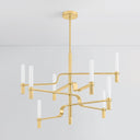 Aged Brass Allentown Chandelier 48" by Hudson Valley, view 3