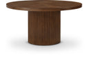 Belinda 60" Solid Wood And Oak Veneer Dining Table - Brown