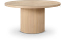 Belinda 60" Solid Wood And Oak Veneer Dining Table - Natural