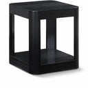 Reeves Solid Wood And Veneer End / Side Table - Black