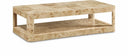 Reeves Solid Wood And Veneer Coffee Table - Natural Burl
