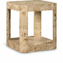 Reeves Solid Wood And Veneer End / Side Table - Natural Burl