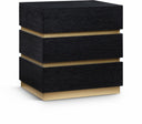 Zaylan 24" Oak Veneer Night Stand - Black