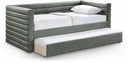 Beverly Vegan Leather Upholstered Twin Daybed - Green