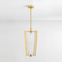 Aged Brass Edgemere Pendant 11" x 22.5" by Hudson Valley, view 4